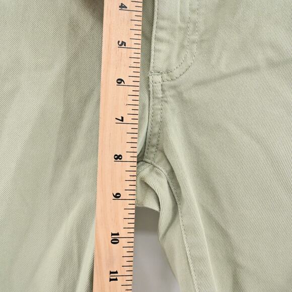 Tory Burch Jeans Womens Size 28 Alexa Cropped Skinny Leg Green Mid Rise Denim - Picture 13 of 13